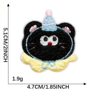 Buttercup Kitten chenille embroidered iron-on patch
